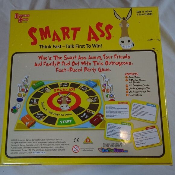 University Games Smart Ass Game. - Picture 2 of 2
